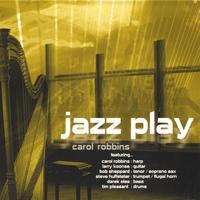 Jazz play cd cover abstract illustration.